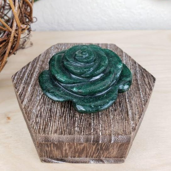 Crystal Rose - Moss Agate